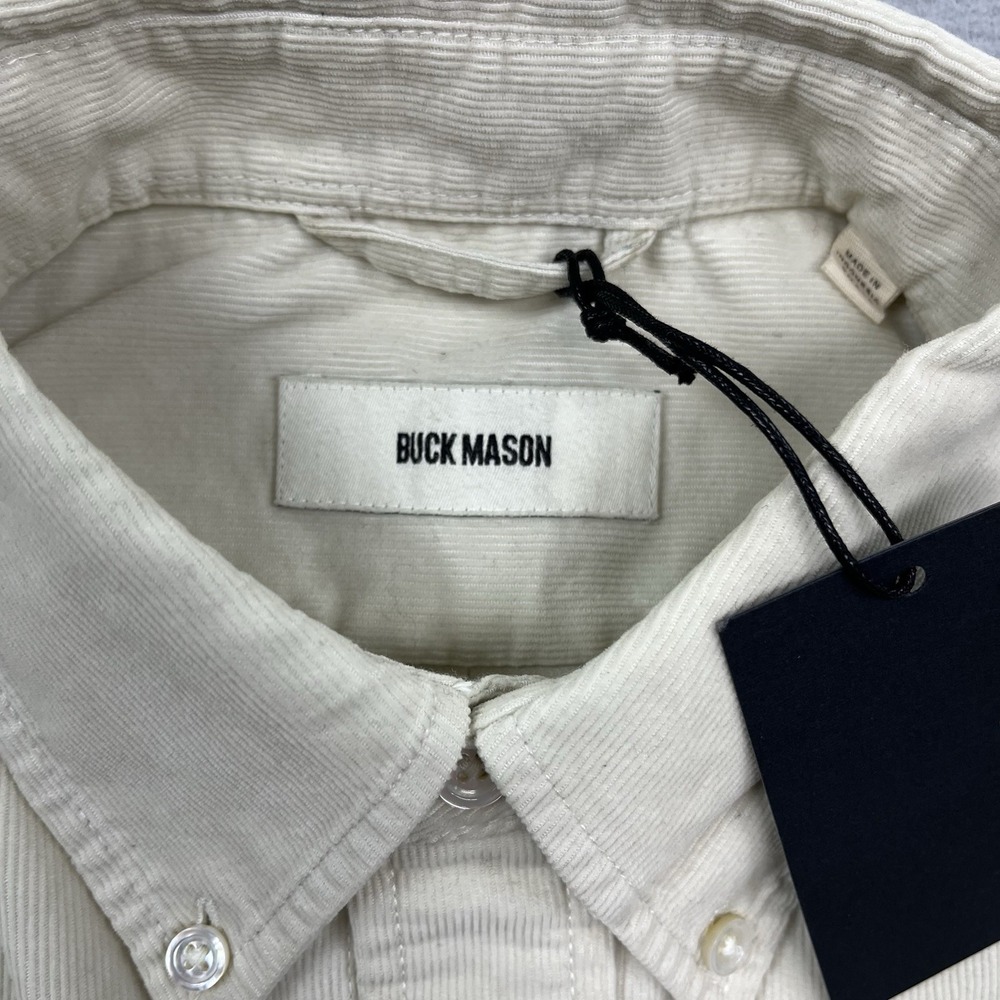 Buck Mason Shirt Mens Small Pumice Pinwale Corduroy One Pocket Shirt - Picture 4 of 15